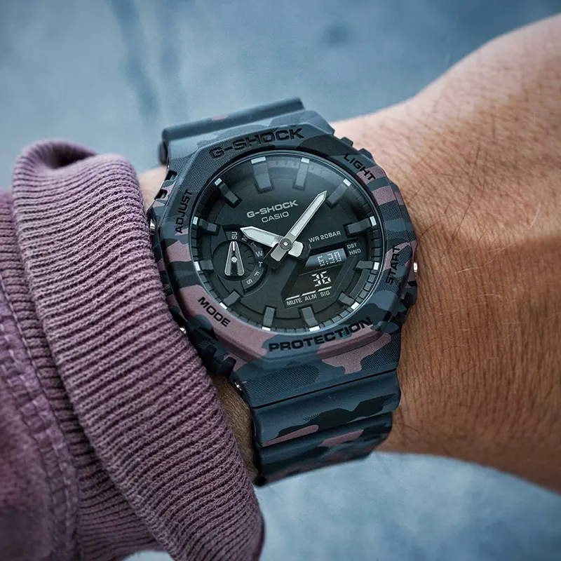 Casio G-Shock Gray Dial Ana-Digital Men's Watch- GA-2100CM-8A